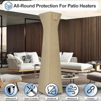 Outdoorlines Waterproof Outdoor Patio Heater Covers With Zipper And Storage Bag Dustproof Uvresistant Windproof Propane Heavy