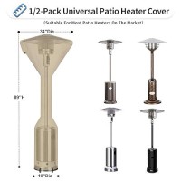 Outdoorlines Waterproof Outdoor Patio Heater Covers With Zipper And Storage Bag Dustproof Uvresistant Windproof Propane Heavy