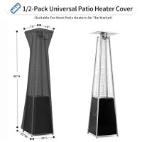 Outdoorlines Waterproof Outdoor Patio Heater Covers With Zipper And Storage Bag Dustproof Uvresistant Windproof Propane Heavy