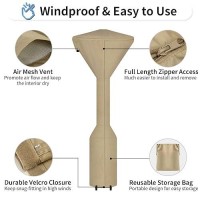 Outdoorlines Waterproof Outdoor Patio Heater Covers With Zipper And Storage Bag Dustproof Uvresistant Windproof Propane Heavy