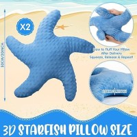 Fumete Starfish Pillows Beach Coastal Room Decor Ocean Themed Pillows Star Shaped Throw Pillows 20 Cute Pillows Starfish Stuff