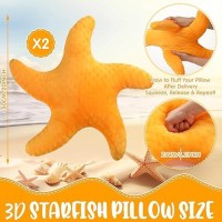 Fumete Starfish Pillows Beach Coastal Room Decor Ocean Themed Pillows Star Shaped Throw Pillows 20 Cute Pillows Starfish Stuff