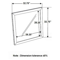 Mays Rectangular Dresser Mirror Walnut Brown