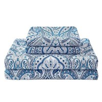 Blue Paisley Printed Bed Sheets Full Size  Floral Sheet Set Full  Brushed Microfiber Fitted Sheet With 15