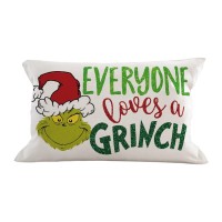 Aofanggo Christmas Pillow Cover 12X20 Inch Holiday Decorations Xmas Throw Pillow Cushion Cover For Bed Chair Sofa Couch Rectangl