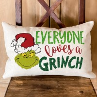 Aofanggo Christmas Pillow Cover 12X20 Inch Holiday Decorations Xmas Throw Pillow Cushion Cover For Bed Chair Sofa Couch Rectangl