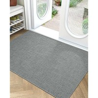 Lumi Large Indoor Door Mat 36X59 Non Slip Rubber Backing Entrance Mat Easy Clean Low Profile Ultra Thin Entryway Mat For I