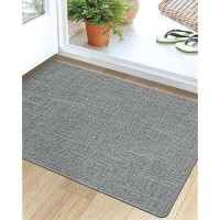 Lumi Indoor Door Mat 24X36 Non Slip Rubber Backing Entrance Mat Easy Clean Low Profile Ultra Thin Entryway Mat For Inside