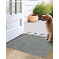 Lumi Indoor Door Mat 24X36 Non Slip Rubber Backing Entrance Mat Easy Clean Low Profile Ultra Thin Entryway Mat For Inside