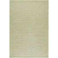 Nourison Positano Indoor/Outdoor Green 4' X 6' Area Rug  Easy Cleaning  Non Shedding  Bed Room  Living Room  Dining Room  Backyard  Deck  Patio (4X6)