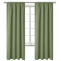 Bgment Rod Pocket Blackout Curtains 72 Inches Length For Bedroom Thermal Insulated Room Darkening Curtain For Living Room Oli