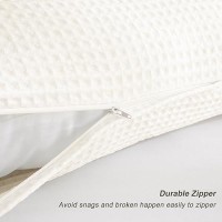 Phf Ultra Soft Waffle Weave Body Pillowcase 20 X 54 No Insert Breathable Skinfriendly Body Pillow Sham With Zipper Dec