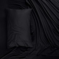 Utopia Bedding Twin Sheets Set - Brushed Microfiber - Soft Bed Sheets For Twin Size Bed Set - Luxury Bedding Sheets With Fitted Sheet  Flat Sheet & 1 Pillow Case - Deep Pocket (Black)