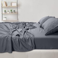 Utopia Bedding Full Sheet Set - Brushed Microfiber - Soft Bed Sheets For Full Size Bed - Luxury Bedding Sheets With Fitted Sheet  Flat Sheet & 2 Pillow Cases - Deep Pocket (Grey)