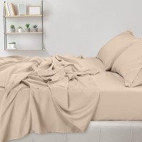 Utopia Bedding Full Sheet Set - Brushed Microfiber - Soft Bed Sheets For Full Size Bed - Luxury Bedding Sheets With Fitted Sheet  Flat Sheet & 2 Pillow Cases - Deep Pocket (Beige)