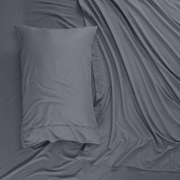 Utopia Bedding King Sheet Set - Brushed Microfiber - Soft Bed Sheets For King Size Bed - Luxury Bedding Sheets With Fitted Sheet  Flat Sheet & 2 Pillow Cases - Deep Pocket (Grey)