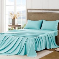 Freshculture Queen Sheet Set Ultra Soft Sheets For Queen Size Bed Brushed Microfiber Deep Pockets Easy Care Cooling