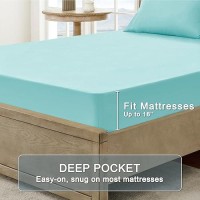 Freshculture Queen Sheet Set Ultra Soft Sheets For Queen Size Bed Brushed Microfiber Deep Pockets Easy Care Cooling