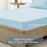 Freshculture Full Sheet Set Ultra Soft Sheets Full Size Bed Brushed Microfiber Deep Pockets Easy Care Cooling Breath