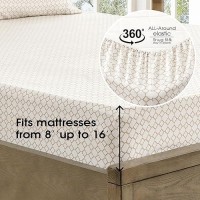 Freshculture Floral Bed Sheets Ultra Soft Twin Sheets Set Brushed Microfiber Geometric Sheets Deep Pockets Up To 16 Ea