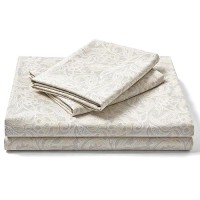 Freshculture Printed Bed Sheets Ultra Soft Full Size Bed Sheets Brushed Microfiber Paisley Sheets Deep Pockets Easy Care