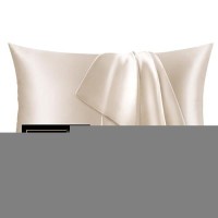 Infiixso Mulberry Silk Pillowcase For Hair And Skin  Silk Pillow Cases Queen Size Set Of 2 With Hidden Zipper 20X30 Inches  Ultra Smooth And Soft Cooling Pillow Cases For Hot Sleepers(Beige  2 Pack)