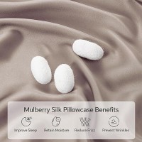 Infiixso Mulberry Silk Pillowcase For Hair And Skin  Silk Pillow Cases Standard Size With Hidden Zipper 20X26 Inches  Ultra Smooth And Soft Cooling Pillow Cases For Hot Sleepers(Caramel  1 Pack)