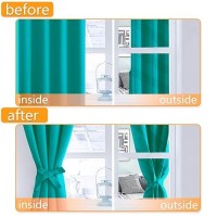 Hiasan Room Darkening Curtains For Bedroom Noise Reducing Energy Saving Blackout Window Curtain Panels Sewn With Tiebacks Se