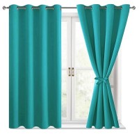 Hiasan Blackout Curtains For Bedroom 52 X 54 Inches Long Thermal Insulated Energy Saving Window Curtains For Living Room 2