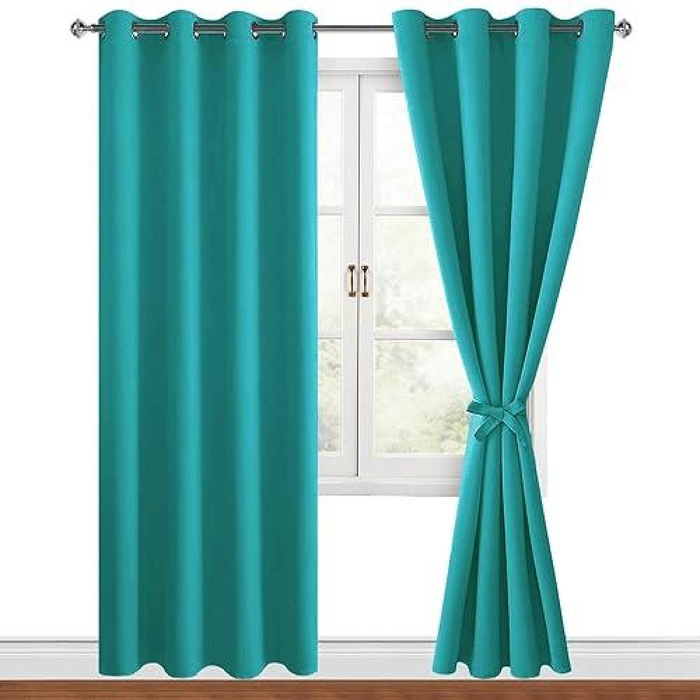 Hiasan Blackout Curtains For Bedroom 52 X 96 Inches Long Thermal Insulated Energy Saving Window Curtains For Living Room 2