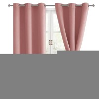 Hiasan Room Darkening Window Curtains For Bedroom Thermal Insulated Energy Saving Blackout Curtains Set Of 2 Panels Sewn Wit