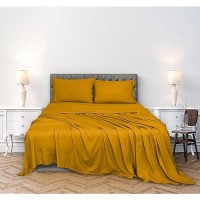 Royale Linens 300 Thread Count 100 Long Staple Combed Cotton Sheet Set 4 Piece Bed Sheet 1 Fitted Sheet 1 Flat Sheet 2 Pill