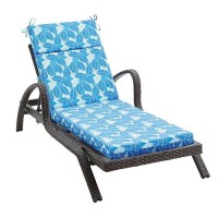 Filuxe Chaise Lounge Cushions Outdoor Furniture Highdensity Foam Chair Cushion With Ties Weather Fade Resistant Patio Rec