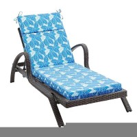 Filuxe Chaise Lounge Cushions Outdoor Furniture Highdensity Foam Chair Cushion With Ties Weather Fade Resistant Patio Rec