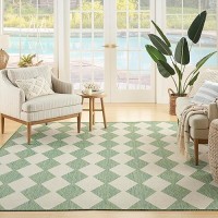 Nourison Positano Indooroutdoor Blue Green 7 X 10 Area Rug Easy Cleaning Non Shedding Bed Room Living Room Dining Room