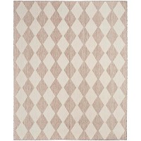 Nourison Positano Indooroutdoor Beige 8 X 10 Area Rug Easy Cleaning Non Shedding Bed Room Living Room Dining Room Back