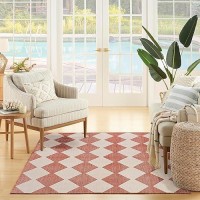 Nourison Positano Indooroutdoor Terracotta 4 X 6 Area Rug Easy Cleaning Non Shedding Bed Room Living Room Dining Room B