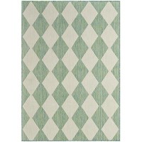 Nourison Positano Indooroutdoor Blue Green 4 X 6 Area Rug Easy Cleaning Non Shedding Bed Room Living Room Dining Room B