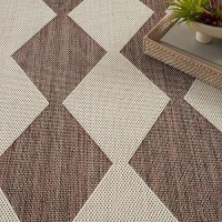 Nourison Positano Indooroutdoor Natural 5 X 7 Area Rug Easy Cleaning Non Shedding Bed Room Living Room Dining Room Back