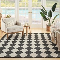 Nourison Positano Indooroutdoor Black 9 X 12 Area Rug Easy Cleaning Non Shedding Bed Room Living Room Dining Room Backy