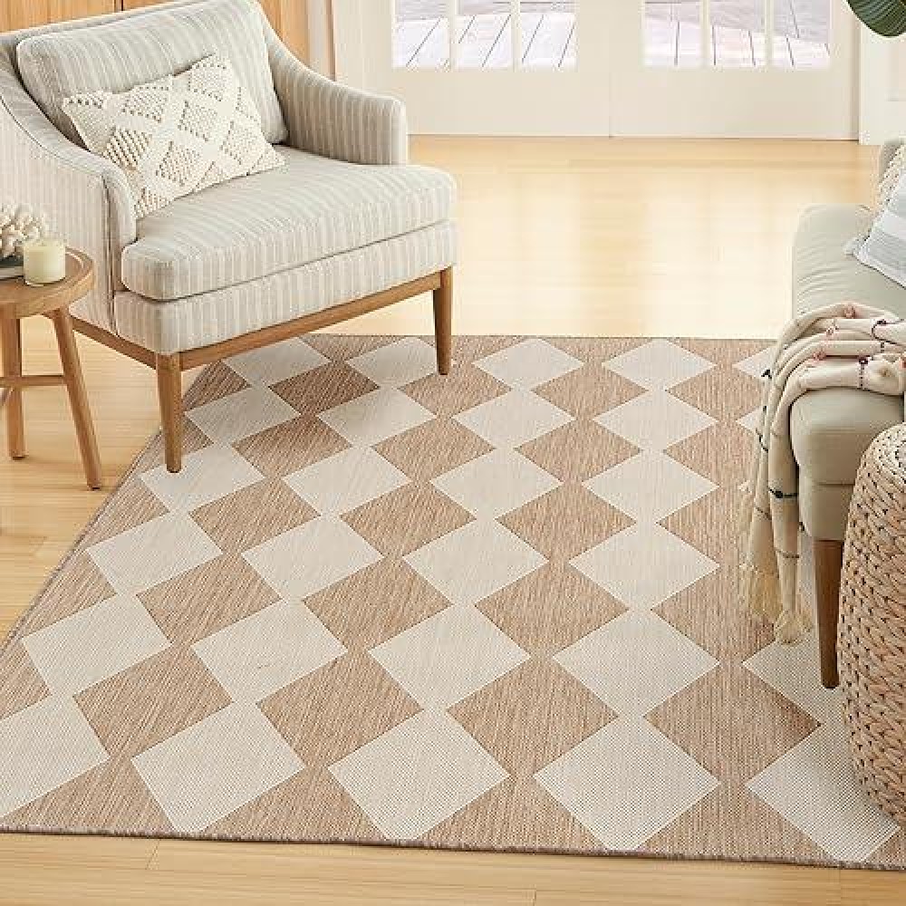 Nourison Positano Indooroutdoor Jute 4 X 6 Area Rug Easy Cleaning Non Shedding Bed Room Living Room Dining Room Backyar