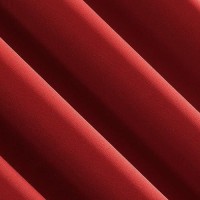 Sun Zero Barrow Energy Saving Rod Pocket Window Curtains 54 X 95 Holiday Red Set Of 2