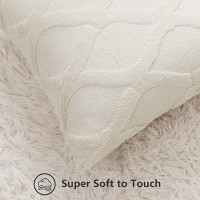 Decoruhome Decorative Throw Pillow Covers 18X18 Set Of 2 Soft Plush Faux Fur Wool Pillow Covers For Couch Bed Sofa Living Room