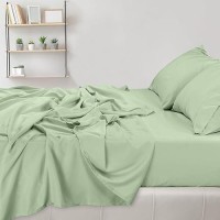 Utopia Bedding Queen Sheet Set - Brushed Microfiber - Soft Bed Sheets For Queen Size Bed Set - Luxury Bedding Sheets With Fitted Sheet  Flat Sheet & 2 Pillow Cases - Deep Pocket (Sage)