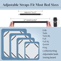 Bed Sheet Fasteners 8 Pcs Heavy Duty Sheet Straps Adjustable Stretches To 268 Sheet Grippers Suspenders For Mattresses Shee