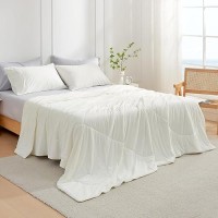 Cozy Bliss Cooling Comforter Queen Size  Cooling Blankets For Hot Sleepers And Night Sweats  White Summer Comforter For Queen Size Bed  Breathable Soft Lightweight Silk Smooth