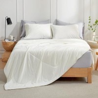 Cozy Bliss Cooling Comforter King Size  Cooling Blankets For Hot Sleepers And Night Sweats White Summer Comforter For King Size Bed  Breathable Soft Lightweight Silk Smooth