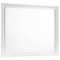 Barzini Rectangle Dresser Mirror White