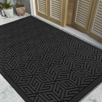 Yimobra Sturdy Front Entrance Door Mat Heavy Duty Outdoor Indoor Doormat Entryway Floor Mat Non Slip Rubber Backing Easy Clea