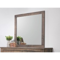 Frederick Square Dresser Mirror Weathered Oak